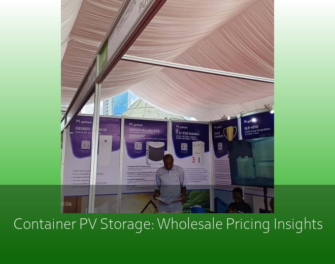 Container PV Storage: Wholesale Pricing Insights